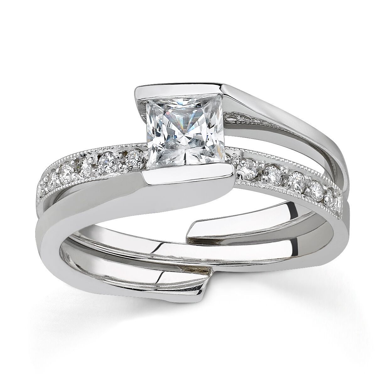 Elevated Diamond Halo Engagement Ring – Five Star Jewelry Brokers