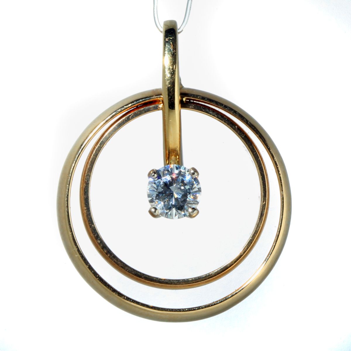 Ring Pendant Necklace with Cushion Square Swarovski Crystal, 15,99 €