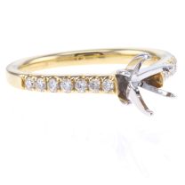 14Kt Yellow Gold Prong Set Diamond Engagement Ring