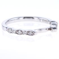 14Kt White Gold Prong Set Diamond Engagement Ring