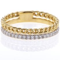 14Kt Yellow Gold Double Band